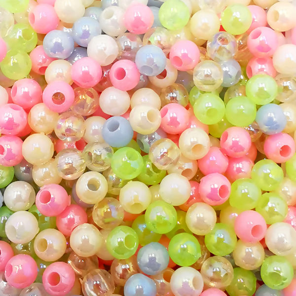 Pérola furta cor - Com furo - c/100 gr - Sortido - RO.150166 