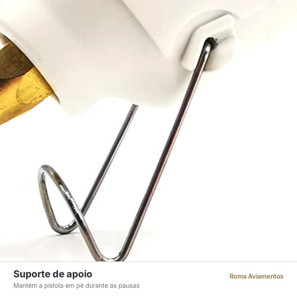 Suporte de apoio em metal da pistola de cola quente