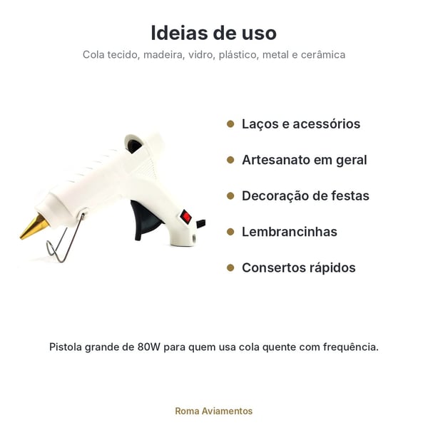 Ideias de uso da pistola de cola quente no artesanato