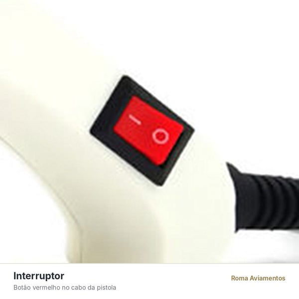 Interruptor no cabo da pistola de cola quente pequena 20W