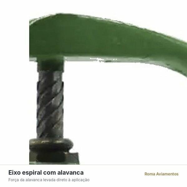 Prensa Manual Balancim N°5 Verde Graziano - eixo espiral e alavanca