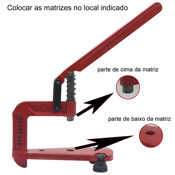 Prensa manual balancim mini - Cardenas - Vermelho - 34537