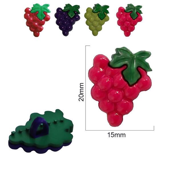 Botão Infantil Uva G 6065  c/24un - 1424 