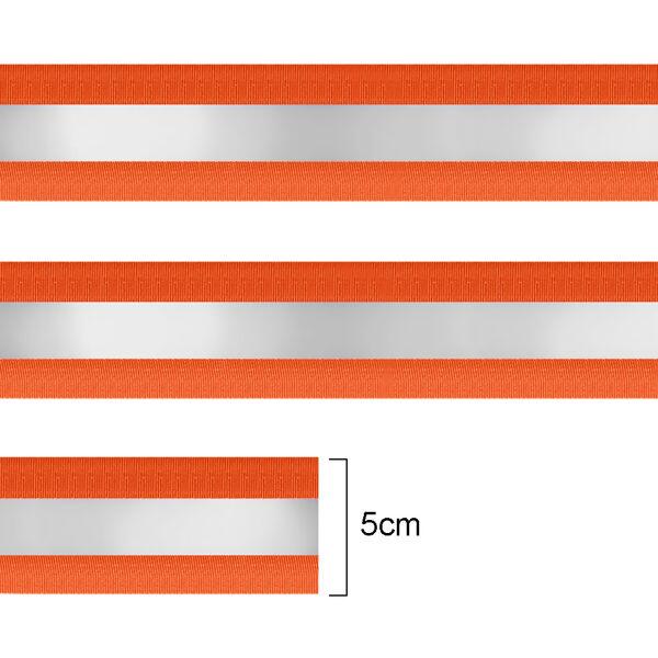 Fita refletiva laranja cítrico