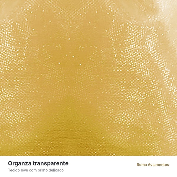 Saco de Organza Dourado 100 unidades - tecido organza