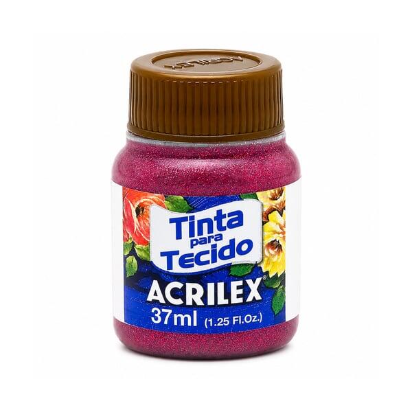 tinta-tecido-glitter-37ml-acrilex-verm