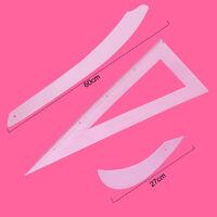 Kit costura c/3 reguas acrilicas Transparente - 7278