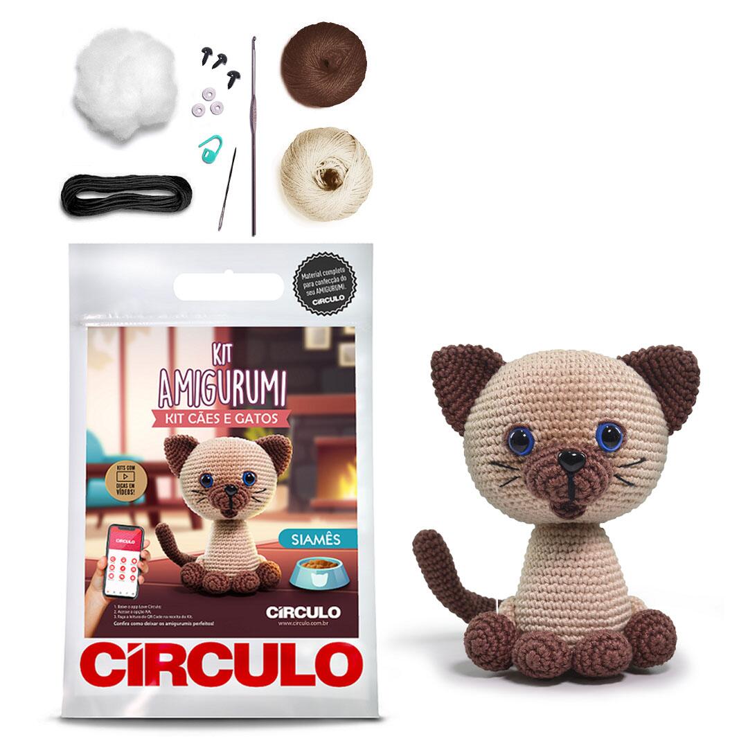 Kit Amigurumi Cães e Gatos Circulo