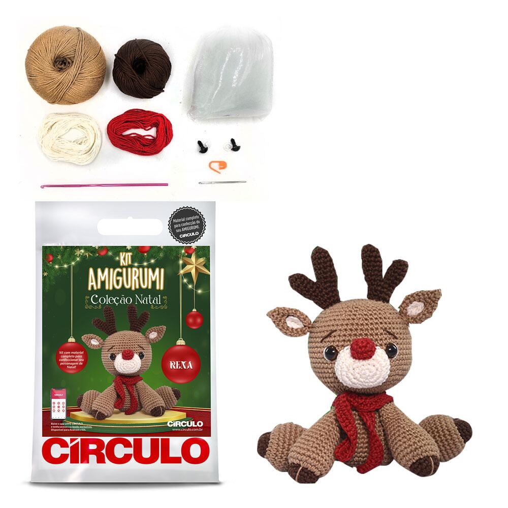 Kit Amigurumi - Coleção Natal - Rena - Círculo Kit Amigurumi - Coleção Natal - Rena - Círculo