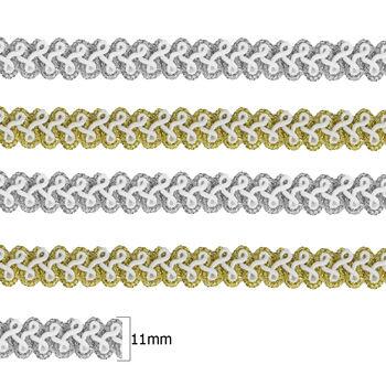 Cordão trançado 0015 rolo com 11mm x 20mt - 12952