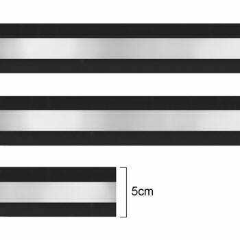 Fita refletiva - 50mm x 100m - Cinza/Preto - RO.115104 - 002747