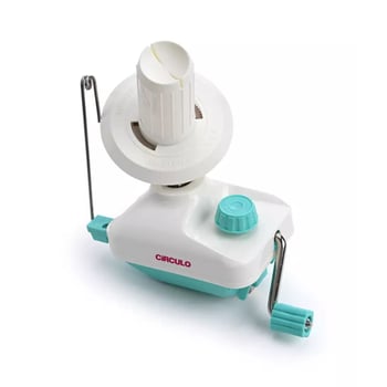 Enrolador de Fio Manual Círculo com manivela e grampo de mesa