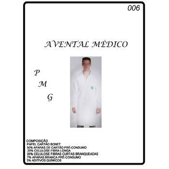 Molde para avental médico P, M e G Nº 006 - 11371 