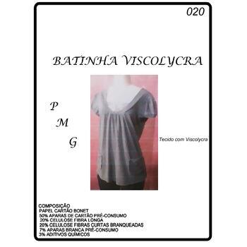 Molde para batinha viscolycra cinzal tam. P, M e G Nº 020 - 9120