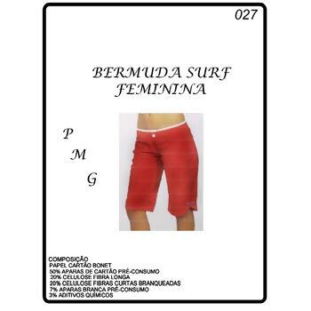 Molde para bermuda surf feminina P, M e G Nº  027 - 9105