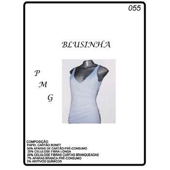 Molde Nº 55 Blusa transpassada sem manga tam. P, M e G - 9108