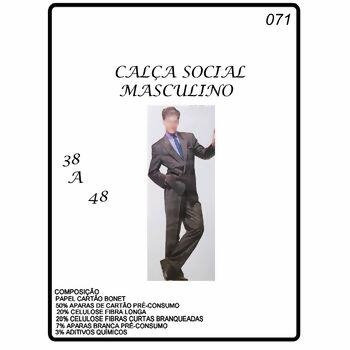 Molde para Calça Social Masculino N-071 38 à 48