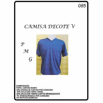Molde para camiseta decote V tam. P, M e G Nº  085 - 9110