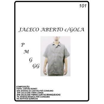 Molde para jaleco aberto com gola tam. P, M, G e GG Nº 101 - 8832