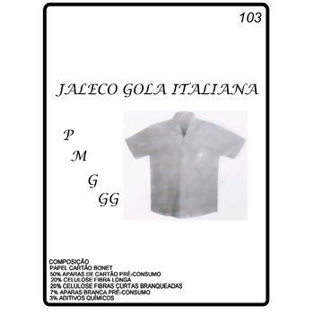 Molde para jaleco gola Italiana tam. P, M, G e GG - 103 - 8116