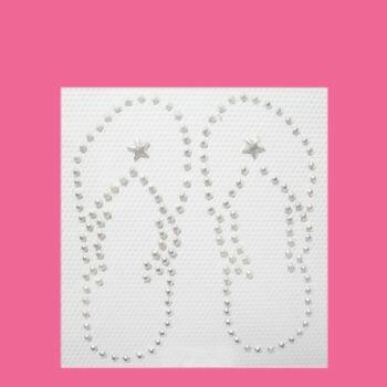 Strass Termocolante Chinelo embalagem c/5 unidades 2422