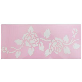Stencil desenho - Rosas 1 / floral 28,8cm X 12cm 6239