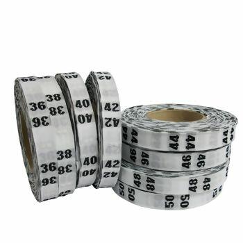 Etiqueta tecido bordada rolo c/20m Tam. 36 ao 50 - 11071