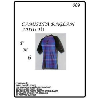 Molde para Camiseta raglan adulto P M G  N.089 - 12244