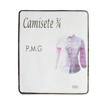 Molde para Camisete ³/4  P M G  N.091 - 7519