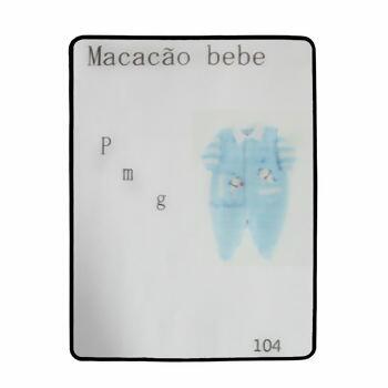 Molde Nº104 Macacão bebê com pezinho Tam. P - M - G   - 12732