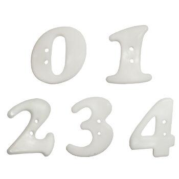 Botão numero tam. 27mm pct. com numeros  0, 1, 2, 3 e 4 - 13911