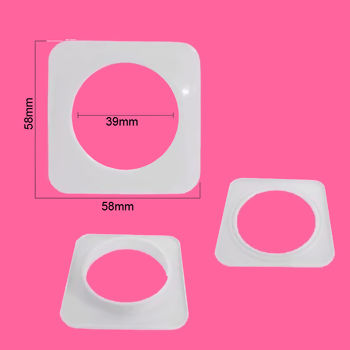 ilhós para cortina quadrado 40mm com 100 Pares Branco