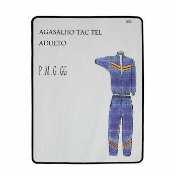 Molde Nº003 Agasalho tac tel adulto Tam. P - M - G - GG   -  14535 