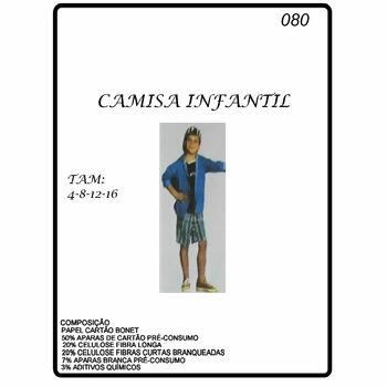 Molde Nº80 Camisa social infantil Tam. 4 ao 16   - 14537