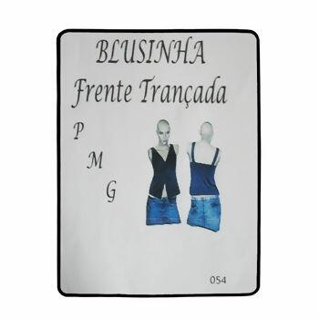 Molde Blusinha frente trançada - N-54