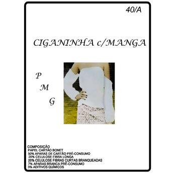 Molde Nº 40/A blusa ciganinha c/manga P,M,G - 19277