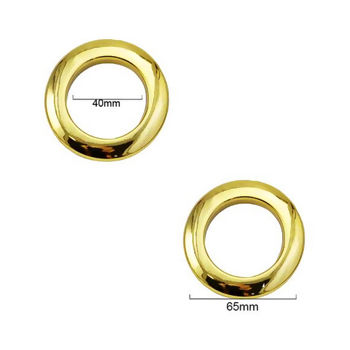 Ilhós Para cortina Redondo 40mm com 25 Pares 9071/40 Dourado