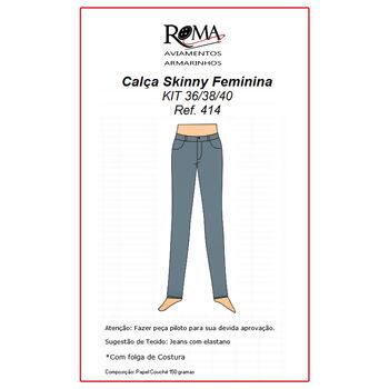 Molde para calça skinny