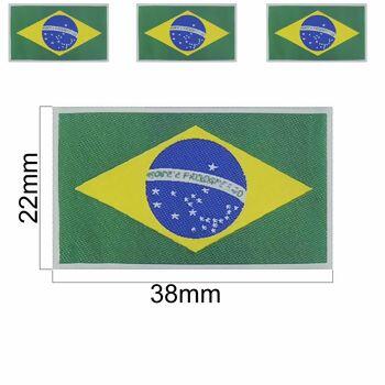 Etiqueta Brasil pequena tam. 22mm x 38mm c/100un. -30270