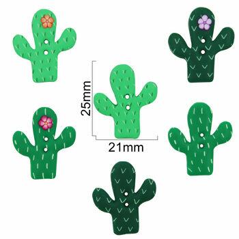 Botão Artesanal Cactus