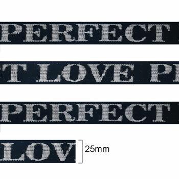 Galão poliéster - 25mm x 50m - Perfect/Love - 35951