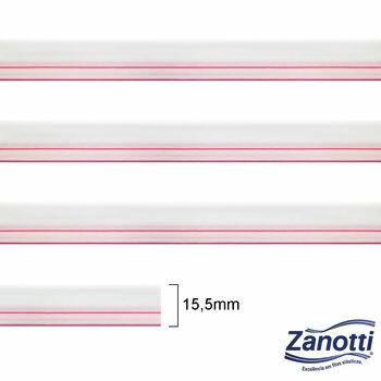 Elástico arco íris - Zanotti - N°16 - 15,5mm x 50m - Branco/Racy/Iris/Rosa - 37112