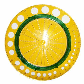 Regua plastica modelista redonda MTCR01A - 9789