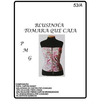 Molde Nº 53/A blusa tomara que caia P,M,G - 9943