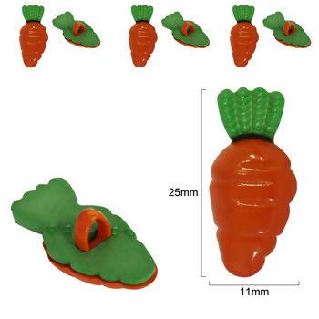Botão infantil 6087 cenoura laranja pct. 24un. tam 25mm - 21887