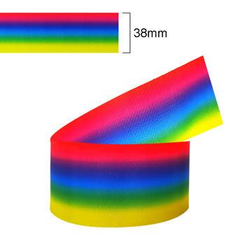 Fita gorgurão - Progresso - 006 Arco irís - 38mm x 10m - 36332