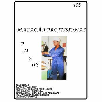 Molde N.105 Macacão profissional P, M, G e GG - 15205