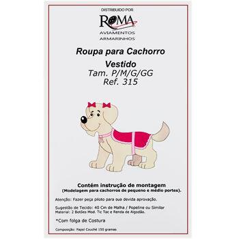 Molde para roupa de cachorro