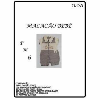 Molde para macacão bebê curto tam. P - M - G   N.104/A - 12733