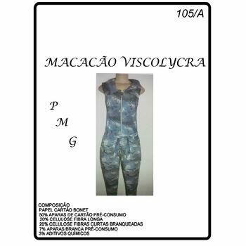 Molde para macacão viscolycra Tam. P - M - G  N.105/A - 12934